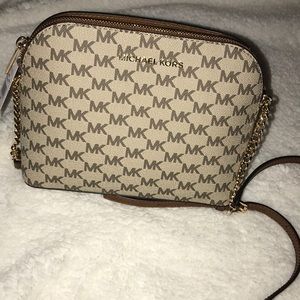 MK logo crossbody bag
